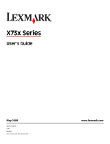 Lexmark X738DE User manual