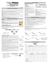 CyberPower PR1000LCDRM1U User manual