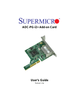 Supermicro AOC-PG-I2+ User manual