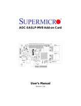SUPER MICRO Computer AOC-SASLP-MV8 User manual