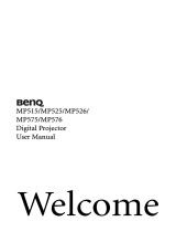 BenQ MP525 User manual