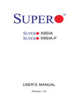 Supermicro X8SIA-F User manual