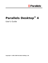 Parallels Desktop 4 for Windows & Linux, 10-99u, EDU, MNT, DEU User guide