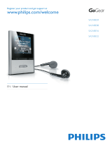 Philips SA2VBE08S User manual