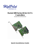 Highpoint Rocket 620 Installation guide