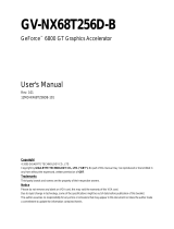 Gigabyte GV-NX68T256D-B User manual