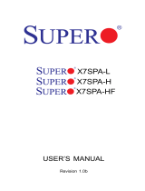 Supermicro SUPER X7SPA-L User manual