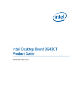 Intel DG43GT - Classic Series G43 micro-ATX Graphics HDMI+DVI 1333MHz LGA775 Desktop Motherboard User manual