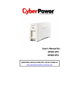 CyberPower UP625 User manual