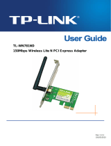 TP-LINK 150Mbps Wireless PCI Epress Adapter Specification