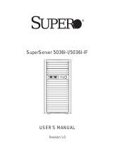 Supermicro SUPER SuperServer 5036I-IF User manual