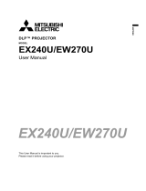 Mitsubishi EX240U User manual