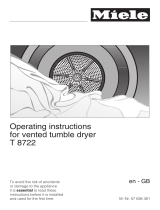 Miele T8722 Operating instructions