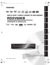 Toshiba RDXV60 Owner's manual