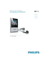 Philips SA2VBE04K User manual