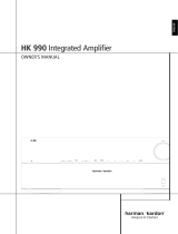 Harman Kardon HK 990 Owner's manual