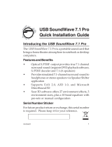 SIIG USB SoundWave 7.1 Pro User manual