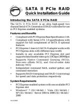 SIIG SATA II PCIe RAID User manual