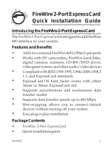 SIIG 2-Port FireWire ExpressCard Installation guide