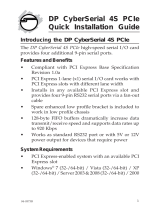 SIIG 4-Port Serial PCIe Card Installation guide