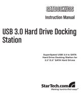 StarTech.com SATA Hard Drive Docking Station, USB 3.0 w/ Laptop Controller User manual