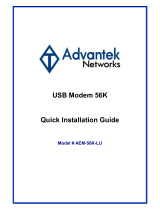 Advantek Networks AEM-56K-LU Installation guide