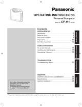 Panasonic CF-H1 Operating instructions