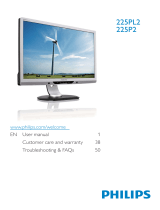 Philips 225PL2EB/27 User manual