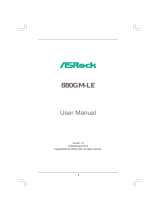 ASROCK 880GM-LE User manual