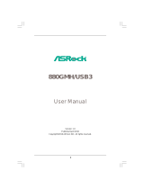 ASROCK 880GMH USB3 R2.0 User manual