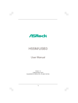 ASROCK H55MUSB3 User manual