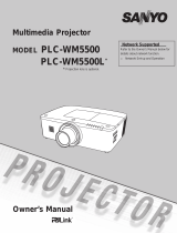 Sanyo PLC-WM5500/L - 5500 Lumens Owner's manual