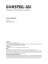 Gigabyte GV-R575SL-1GI User manual