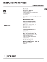 Indesit PWE 8168 S Datasheet