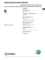 Indesit PBAA 34 NF D (UK) User manual