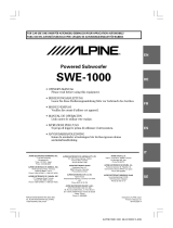 Alpine SWE-1000 Owner's manual
