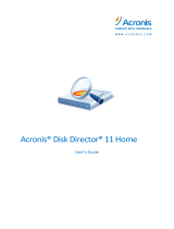 ACRONIS Disk Director 11 Home User guide