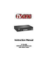 TV One 1T-VS-658 User manual