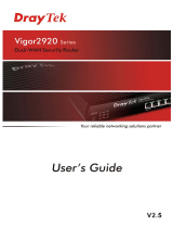 Draytek VIGOR2920 User manual