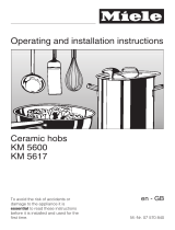 Miele KM5617 User manual