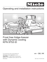 Miele KFN 9753 ID Installation guide