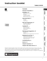 Hotpoint VTD 6000 P (UK) User guide