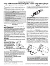 Draper Large Targa Operating instructions