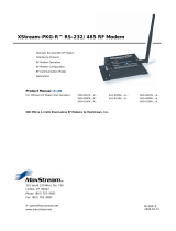 MaxStream XStream-PKG-R RS-485 User manual