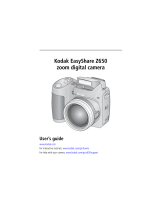 Kodak Z650 - EASYSHARE Digital Camera User manual