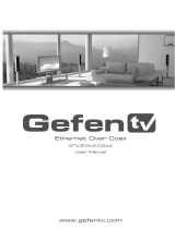 Gefen GTV-ETH-2-COAX User manual