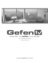 Gefen Extender for HDMI Long Range GTV-HDMI-CAT5LR User manual