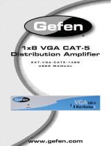 Gefen 1:8 VGA CAT5 Distribution Amplifier User manual