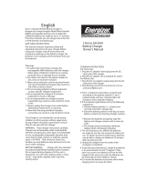 Energizer Battery Charger User manual