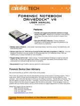 WiebeTech Forensic Notebook DriveDock v4 User manual